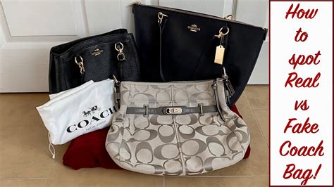 real coach bags vs fake|knockoff coach purses with wallets.